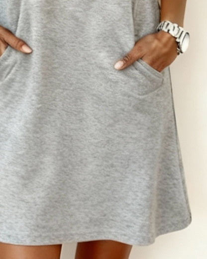 Rainbow Striped Half-Zip Dress